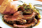 Prime Rib and Yorkshire Pudding Meal